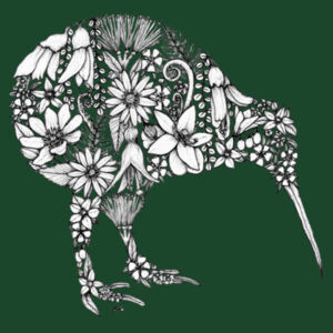 Kiwi Flora Kid's Tee Design