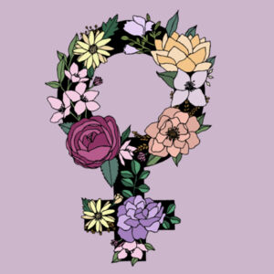 Woman in Bloom Maple Tee Design