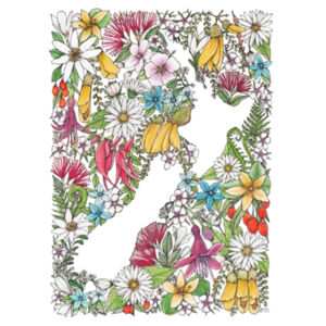 Sea of Flowers Tea Towel Design
