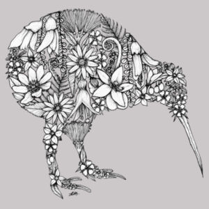 Kiwi Flora Women's Hoodie Design