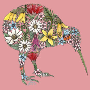 Colourful Kiwi Flora Kid's Tee  Design