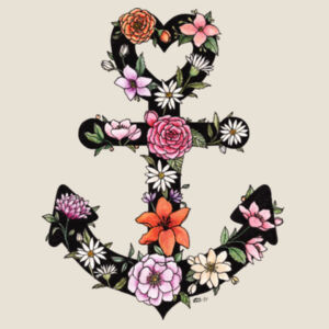 Floral Anchor Women's Mali Tee  Design