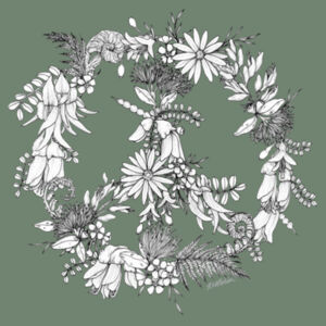 Monochrome Heart of NZ Women's Crew Design