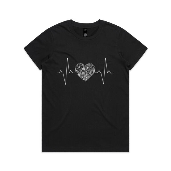 Floral Heartbeat Maple Tee Thumbnail
