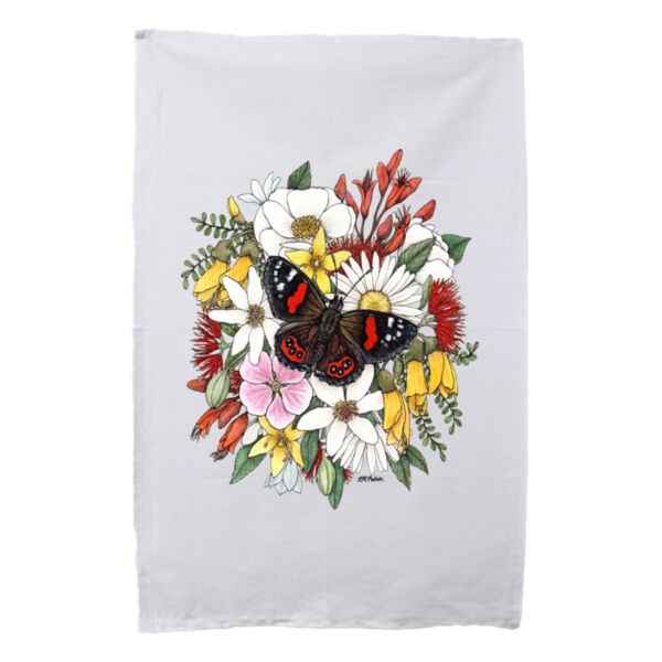Red Admiral's Joy Tea Towel Thumbnail
