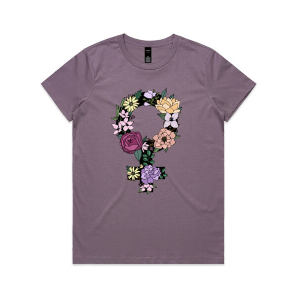 Woman in Bloom Maple Tee Thumbnail
