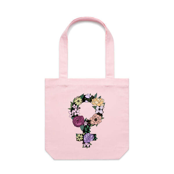 Woman in Bloom Tote Thumbnail