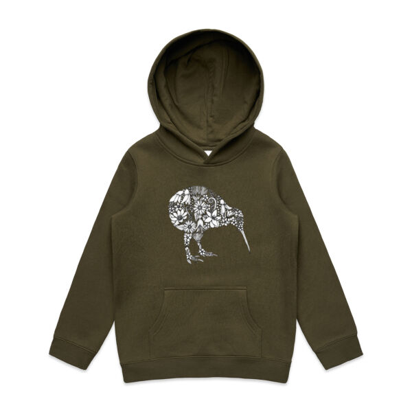 Kiwi Flora Kid's Hoodie Thumbnail