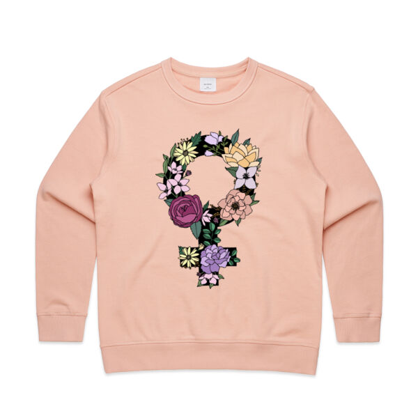 Woman in Bloom Women's Crew Thumbnail
