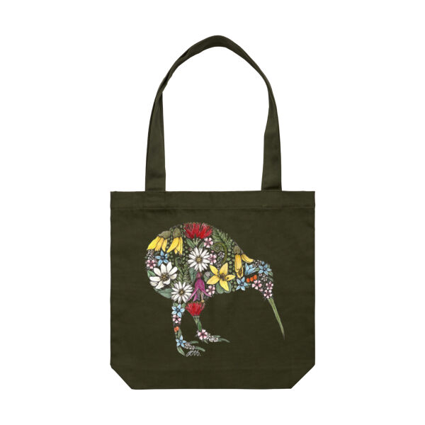 Colourful Kiwi Flora Tote Bag  Thumbnail