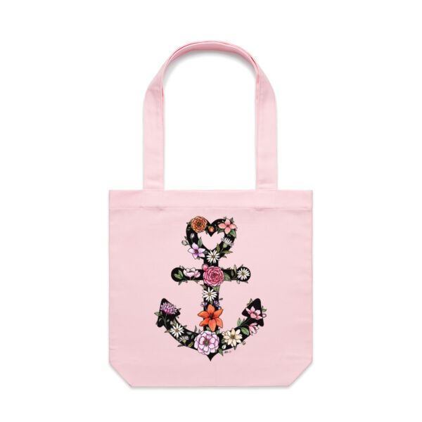 Floral Anchor Tote Bag  Thumbnail