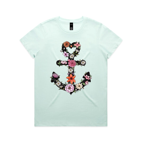 Floral Anchor Women's Maple Tee Thumbnail