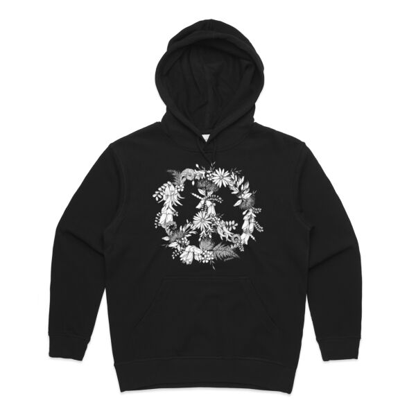 Monochrome Peace of NZ Women's Hoodie Thumbnail