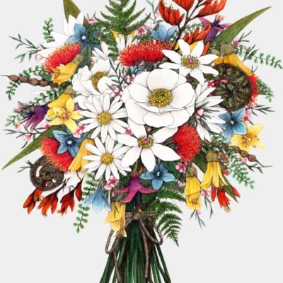 png With Love NZ  with stems  latest for tea towel Thumbnail