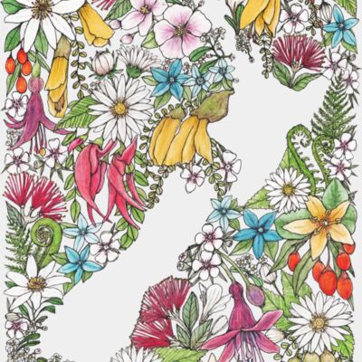 sea of flowers in colour for dark backgrounds Thumbnail